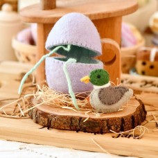 Felt Surprise Egg with Duck Inside
